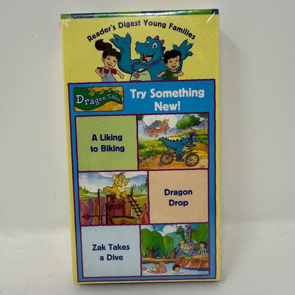 Dragon Tales Try Something New VHS 2005 Readers Digest Sony New Sealed 6357